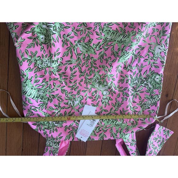 NWT Lilly Pulitzer 10 Anders Tunic Blouse Top Pink Mane Cotton Blend - Picture 6 of 6